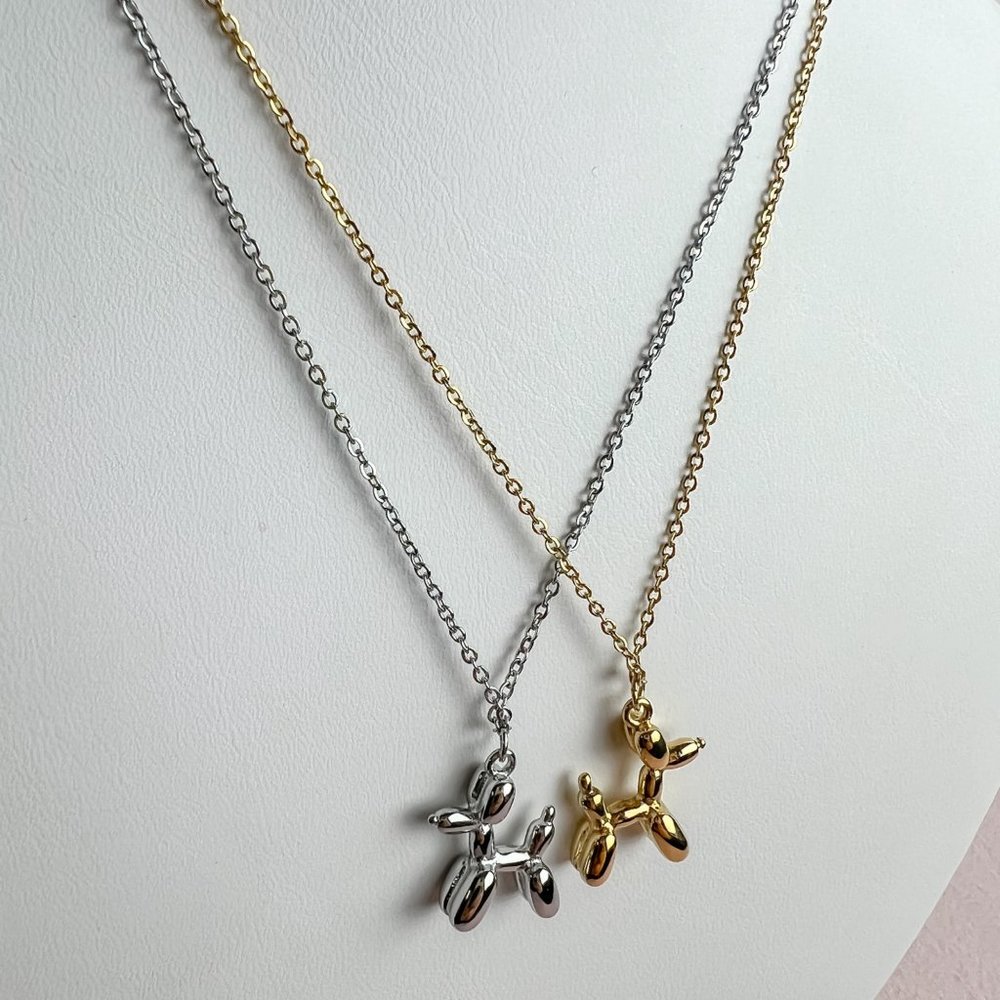 Dog Pendant Necklace Balloon Dog Necklace for Dog Lovers - Picture 4 of 8